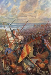 Die Landung von Wilhelm dem Eroberer in England, 28. September 1066